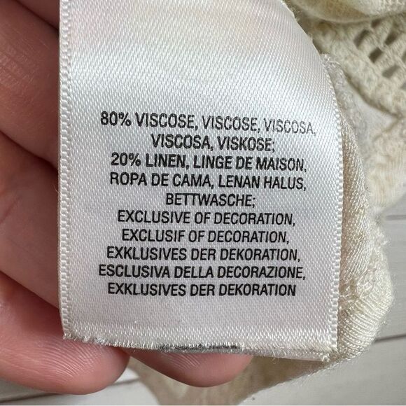 Anthropologie Meadow Rue Top Saba Embroidered Pullover Cutout Lace Blouse Size M - Picture 9 of 11